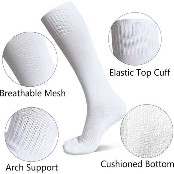 Soccer Softball Baseball Football Socks for Youth Kids Boys  Soccer Softball Baseball Football Socks for Youth Kids Boys and Girls Ages 4